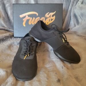 Fuego All Black Split Sole Dance Shoes